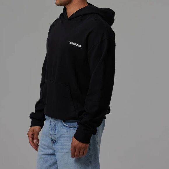 TALENTLESS Hoodie Sweatshirt Black Size XL - Picture 7 of 9